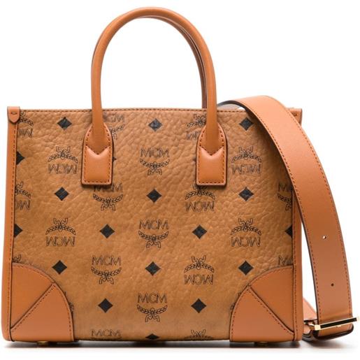 MCM borsa tote münchen visetos piccola - marrone