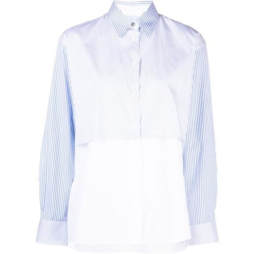 PS Paul Smith camicia con inserti a righe - bianco