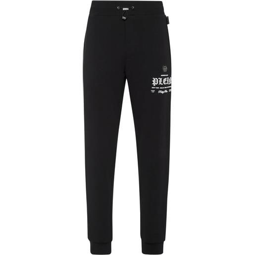 Philipp Plein pantaloni sportivi con stampa - nero