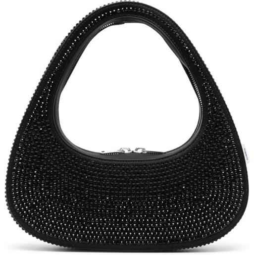 Coperni borsa swipe con cristalli - nero