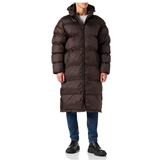 Schott NYC 2190max, piumino con cappuccio extra lungo unisex - adulto, antracite, l