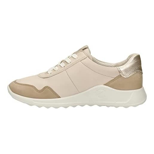 Ecco flexure runner w sneaker, scarpe da ginnastica donna, beige/limestone/pure white gold, 40 eu