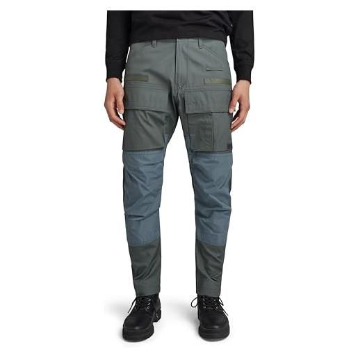 G-STAR RAW 3d regular tapered cargo pants donna , grigio (axis d23636-d384-5781), 27w / 28l