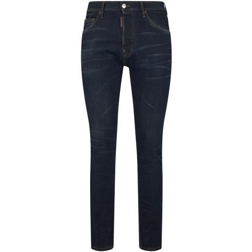 Dsquared2 jeans skinny a vita media - blu