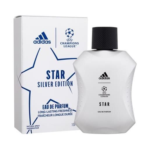 Adidas uefa champions league star silver edition 100 ml eau de parfum per uomo
