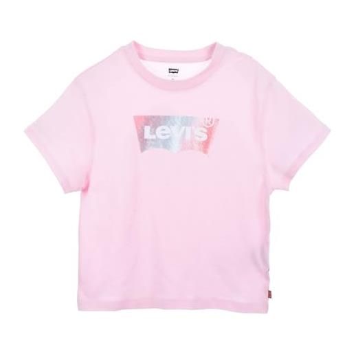 Levi's lvg ss oversized graphic tee bambine e ragazze, roseate spoonbill, 10 anni