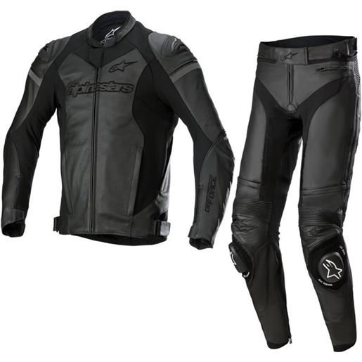 ALPINESTARS - giacca + pantaloni pack gp force nero / nero + missile v3 nero / nero