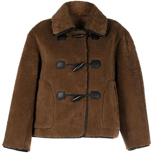 STUDIO TOMBOY giacca con shearling - marrone