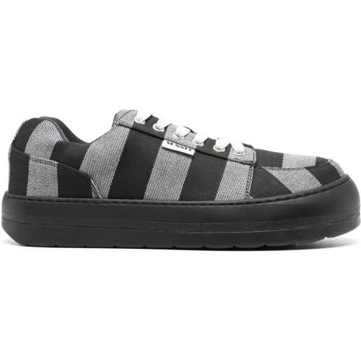 Sunnei sneakers dreamy shoes a righe - nero