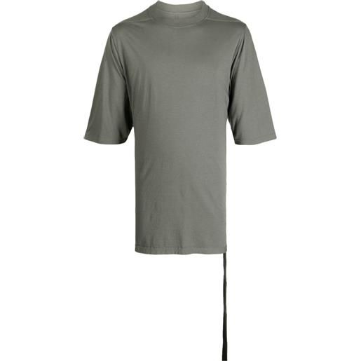 Rick Owens DRKSHDW t-shirt con maniche a spalla bassa - grigio