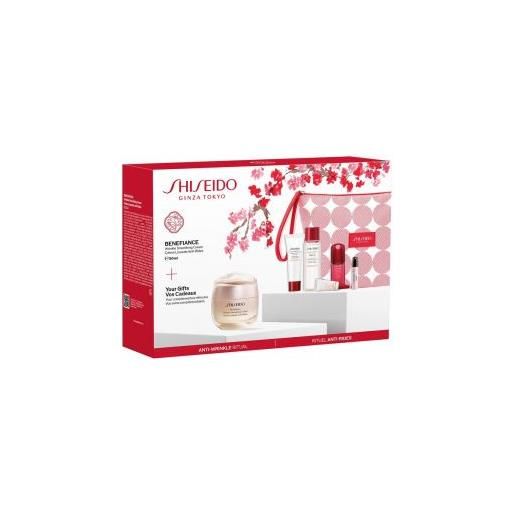 Shiseido benefiance rituale antirughe confezione 50 ml, 5 mini taglie
