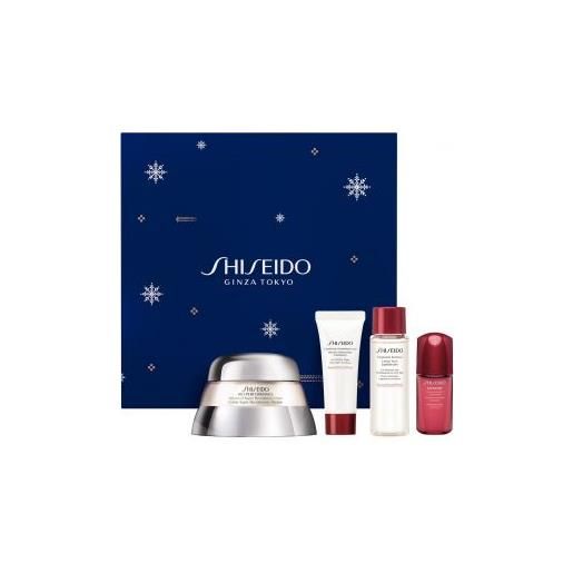 Shiseido bio-performance holiday cofanetto 50 ml, detergente 15ml + tonico rieq. 30ml + siero 10ml