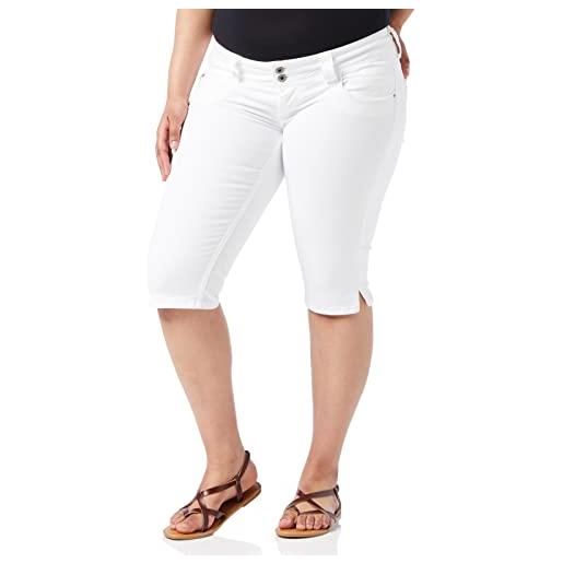 Pepe Jeans venus crop, pantaloncini donna, bianco (white), 34w