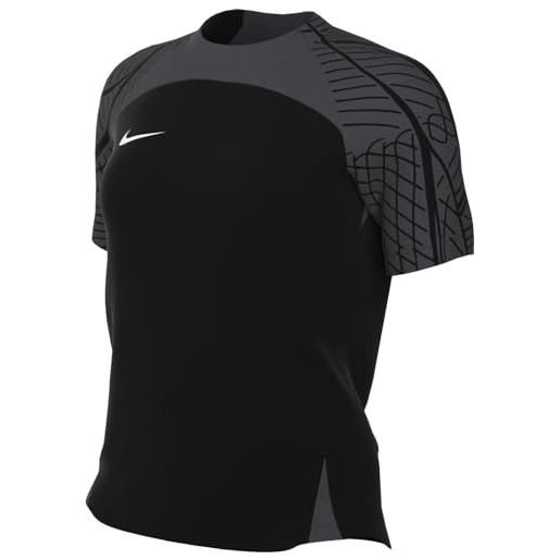 Nike w nk df strk23 top ss, t-shirt donna, black/anthracite/white, m