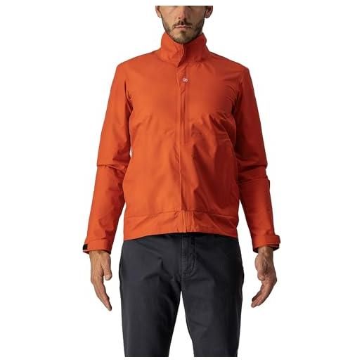 Castelli commuter reflex jacket, giacca uomo, fiery red, l