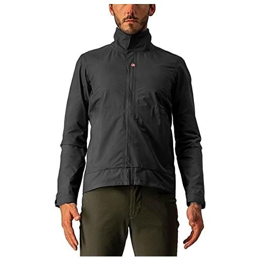 Castelli commuter reflex jacket, giacca uomo, light black, l