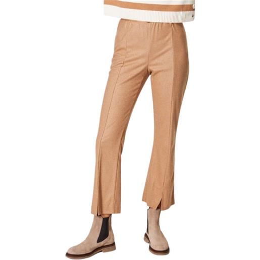 LIVIANA CONTI pantaloni crop in panno cashmere