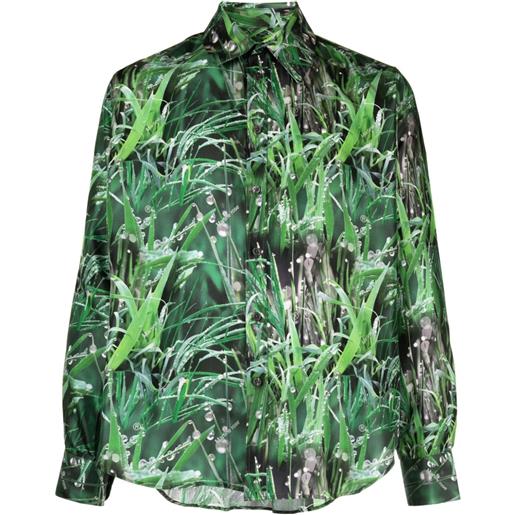 Martine Rose camicia con stampa - verde