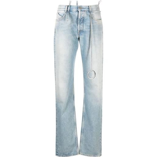 The Attico jeans affusolati con vita media - blu