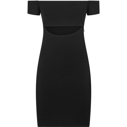 Dsquared2 cut-out bardot-neck minidress - nero