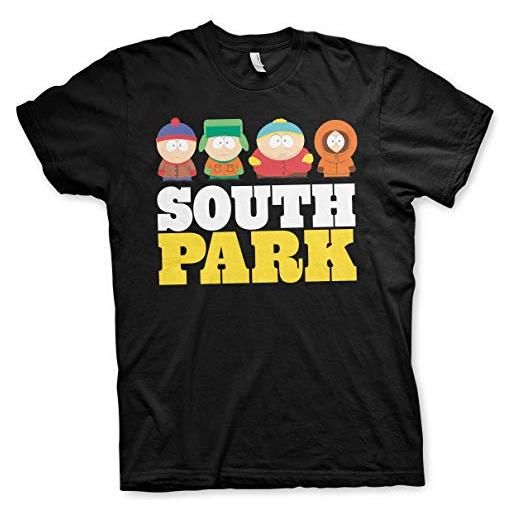 South Park licenza ufficiale uomo maglietta grande e alto uomo maglietta (nero), 5xl