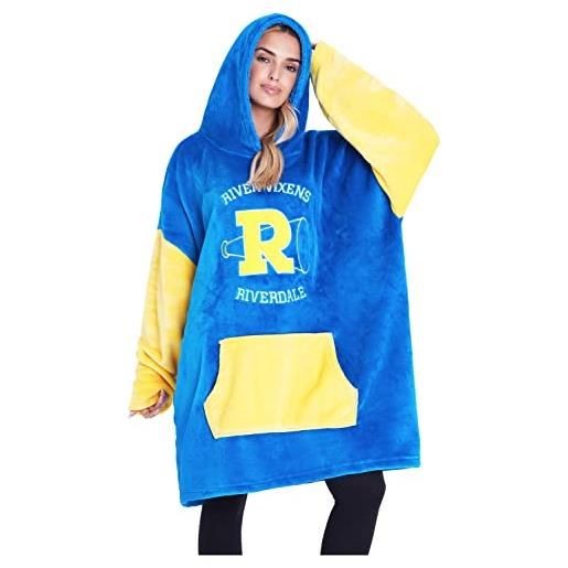 Riverdale felpa donna con cappuccio felpa coperta oversize di pile blanket hoodie