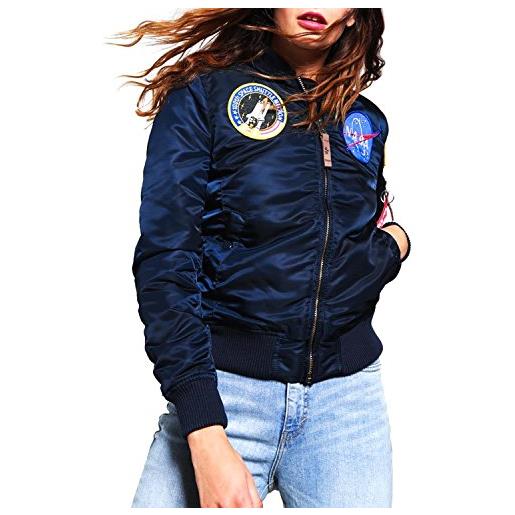 Alpha industries 1 vf nasa wmn bomber jacket per donna giacche, rep. Blue, m