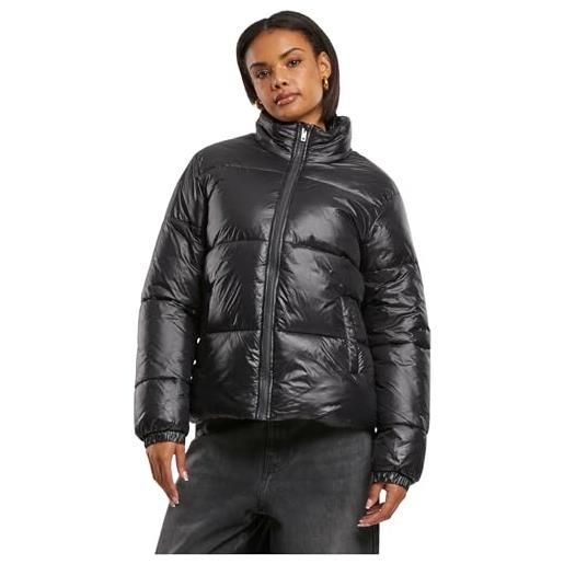 Urban Classics ladies cropped peached puffer jacket donna giacca invernale verde oliva m