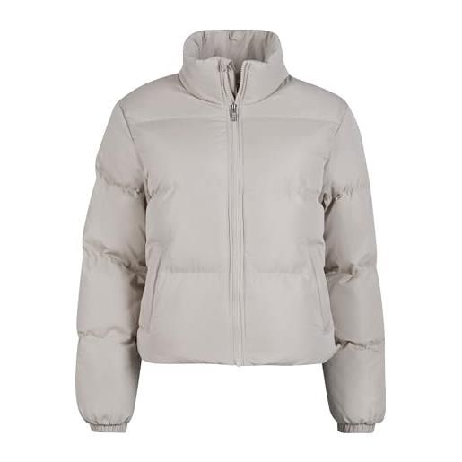 Urban Classics ladies short peached puffer jacket, giacca donna, wetsand, 