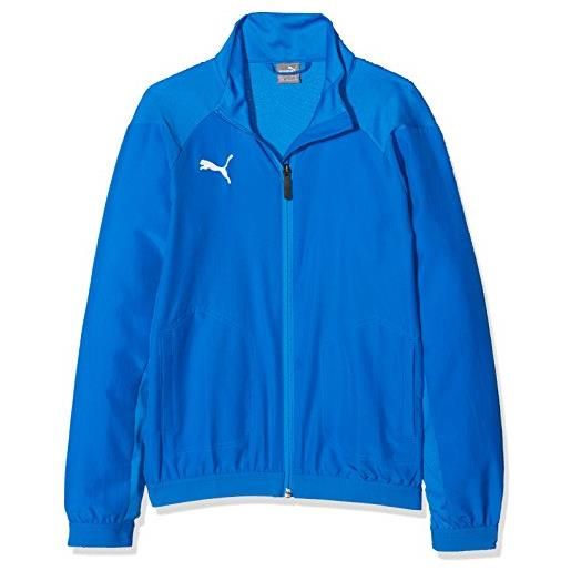 PUMA liga sideline jacket jr, giacca unisex-bambini, blu (peacoat white), 140