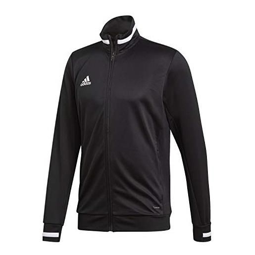 Adidas team 19, giacca da allenamento unisex-adulto, black/white, xl