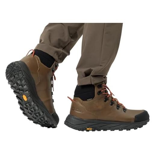 Jack Wolfskin taglio medio, scarpe da escursionismo uomo, grigio ardesia, 44.5 eu