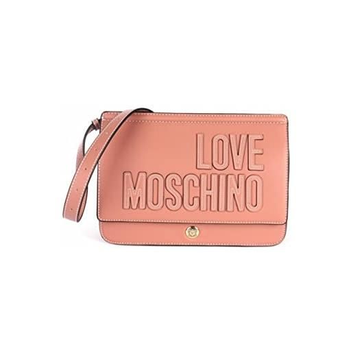 Love Moschino donna, borsa a spalla, pre collezione autunno inverno 2021, rosa, u