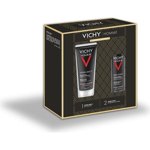 Vichy cofanetto uomo gel doccia 200ml + schiuma da barba 200ml