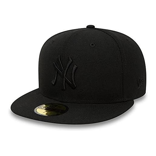 New Era york yankees 59fifty cap black on black - 7 3/4-62cm