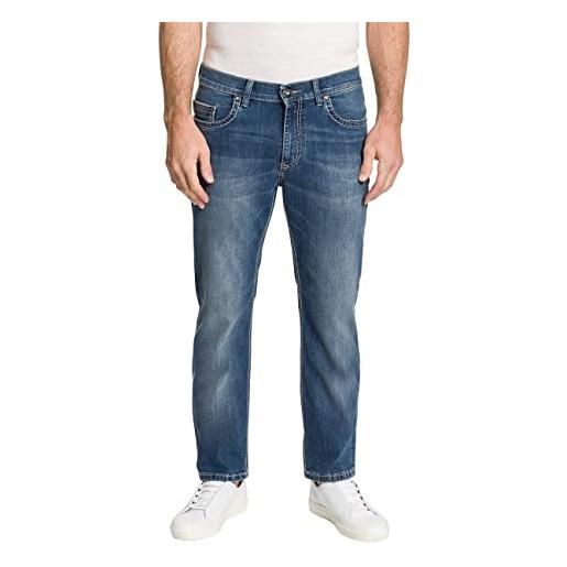 Pioneer pantalone uomo 5 pocket stretch denim jeans, blu usato buffies, w33 / l32
