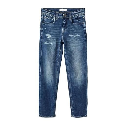 Name it nkmsilas tapered jeans 1515-in noos, pantaloni bambini e ragazzi, blu (medium blue denim), 164