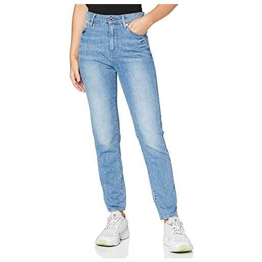 G-STAR RAW women's 3301 high straight 90's ankle colored jeans, blu (authentic blue d09988-8973-a812), 27w / 32l
