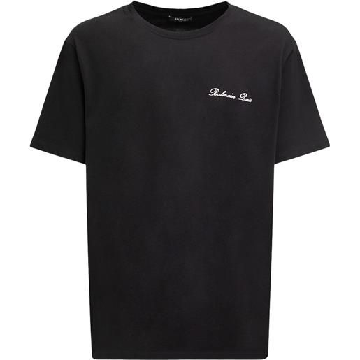 BALMAIN t-shirt in cotone con logo