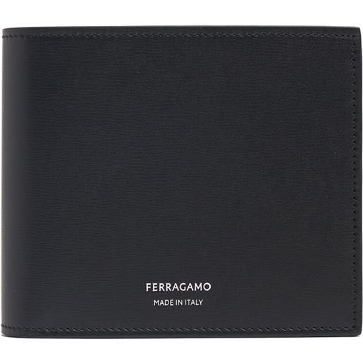 FERRAGAMO porta carte di credito in pelle con logo