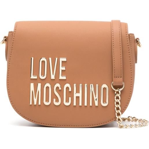 Love Moschino borsa a tracolla con logo - marrone
