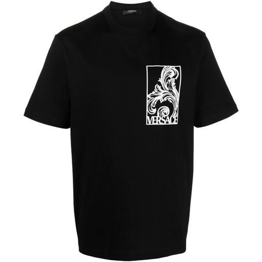 Versace t-shirt palmette - nero