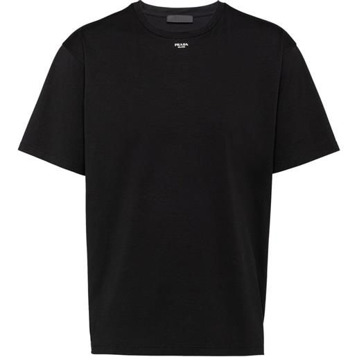 Prada t-shirt con stampa - nero