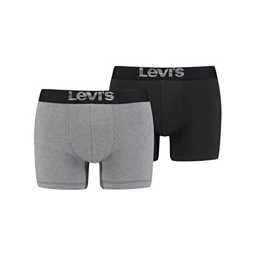 Levi's boxer, biancheria intima uomo, grigio/nero, xxl