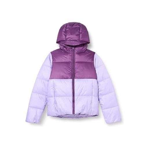Champion legacy legacy outdoor g - light wr colorblock hooded giacca imbotita, viola chiaro/viola set, 7-8 anni bambina fw23