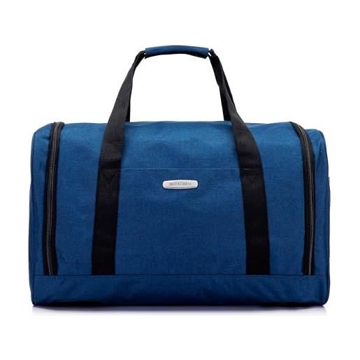 WITTCHEN borsa da viaggio collezione office pratica e multifunzionale, blu, große tasche, borsa grande