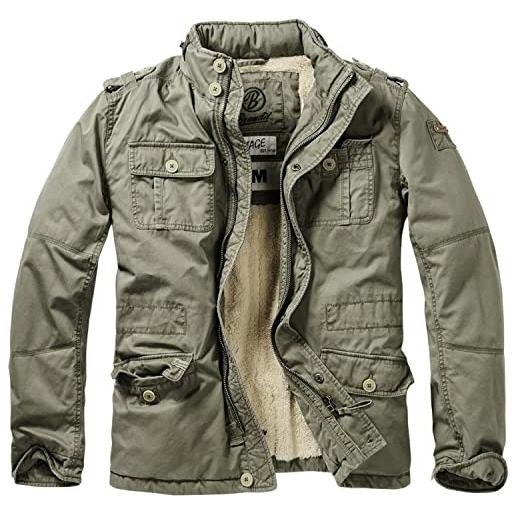 Brandit britannia giacca - versione giacca invernale - verde (oliva 1), m