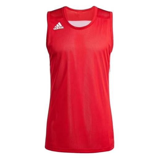 Adidas 3g spee rev jrs, t-shirt uomo, power red/white, xlt