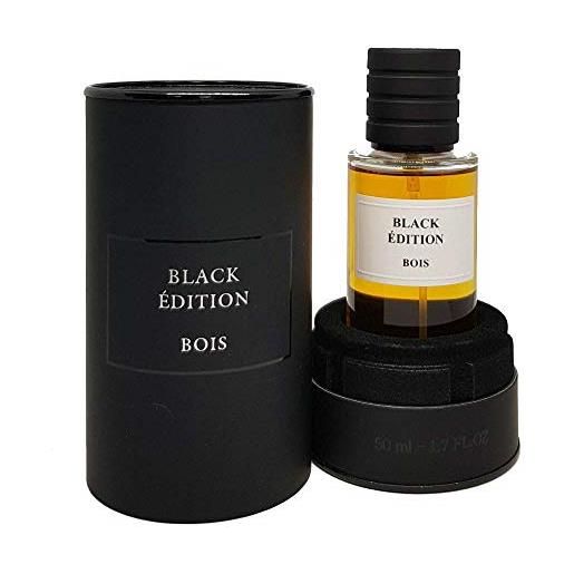 BOIS BLACK EDITION PARIS fragranza legno black edition, legno n1 d'argento intenso uomo/donna, marca black edition (1 profumo legno black edition)