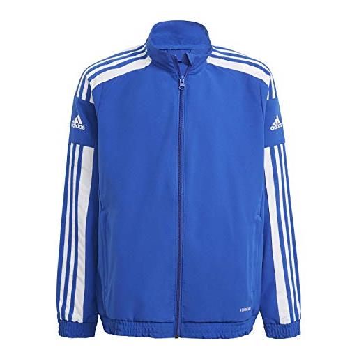 adidas squadra 21 presentation track tracksuit jacket, giacca unisex-bambini e ragazzi, team royal blue/white, 140
